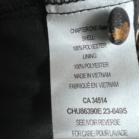 HAVER London Women Leopard Print Smocked Neck Blouse Top Size 1X Gold Metallic - Picture 8 of 11